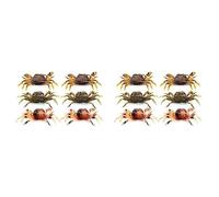 Speesy 12 Pezzi Kit di Esche da Pesca al Granchio, Esche per Granchi Esche Artificiali per Pesci da Pesca con Gancio Affilato, Crankbaits di Mare 3D Morbidi