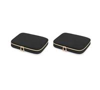Speesy 2 x 12 slot per orologi, borsa per orologio da polso, organizer per cinturino, borsa B, Nero