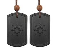 Speesy 2X Collana con Pendente con Rocce Vulcaniche Anti Emf Ciondolo con Protezione dalle Radiazioni Energia Quantum Science Negativi