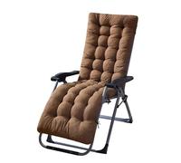 SPeesy Cuscino Per Sdraio Da Giardino, 170x53x8cm, Cuscini Per Sedia A Sdraio, Cuscino Imbottito Per Sedie Da Giardino Con Nastro Di Regolazione And Cappuccio Antiscivolo(Color:Light card)