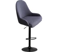 SPeesy Fodera per Sedia Bar con Braccioli e Schienale, Copertura Sgabello Bar Moderno Velluto Curvo, Grey Green, 2pcs