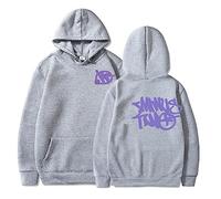sPeesy Minus-Two Y2K Baggy Hip Hop Vintage Felpa 2023 Outdoor Casual Manica Lunga Grafica Coulisse Unisex Streetwear, Gray-02, S