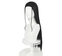 sPeesy Parrucca Cosplay anime Nico Robin Cosplay Parrucche 70cm Donne Lunghe Diritte Nero Dolce Ragazza Sintetica Capelli Halloween Partito Accessori Parrucche