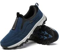 sPeesy Scarpe da trekking per uomo, slip on walking con supporto ad arco plantare, scarpe leggere per attività all'aria aperta, per il tempo libero, Blu, 50 EU