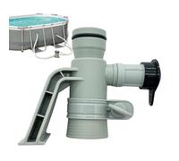 Spegnere la valvola per la piscina fuori terra, pompa della piscina sigillata Valvola di spegnimento | Parti di sostituzione della valvola dello stantuffo, accessori piscina, supporto per tubo piscina