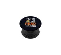 Spegni la TV Read a Book Funny Book Lovers Design PopSockets PopGrip Adesivo
