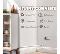 Spegnicavi Ordina per cavi da 3 metri Nascondi cavi da pavimento a parete