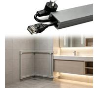 Spegnicavo Parete Angolare, Passacavi Bagno, Spegnicavi Autoadesivi | Per Esterni Uffici Mostre Cavi Parete, Senza Trapano, Con Accessori Di Collegamento(Hold 28 wire,7 pack)