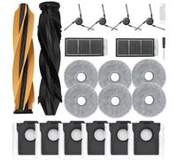 SpeHiate Accessori di Ricambi per Dreame X50 Ultra Complete/ L50 Pro Ultra/ X50 Master/ L40s Pro Ultra, Kit con 1 Spazzola Principale, 6 Sacchetti, 6 Panni Mop, 2 Filtro Hepa, 4 Spazzole Laterali