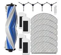 SpeHiate Accessori di Ricambio per ECOVACS DEEBOT N20 Pro Plus/ N20 Plus/ N20 Aspirapolvere Robot, Kit con 1 Spazzola Principale (Antigroviglio Spazzola), 6 Panni Mop, 4 Filtri, 4 Spazzole Lateral