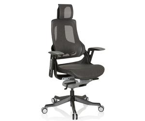 SPEKTRE BLACK | tessuto di maglia - Sedia da ufficio professionale Grigio / Nero