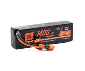 Spektrum Batteria Lipo 2S 1400mAh 30C HARDCASE Smart G2 IC2