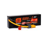 Spektrum SPMX52S30H5 5000 mAh 2S 7.4V Smart G2 LiPo 30C Hard Case IC5, Grigio/Argento