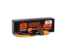 Spektrum SPMX53S50H5 5000mAh 3S 11.1V Smart G2 LiPo 50C Hard Case IC5, Grigio/Argento