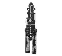 Spelacavi, pinza di precisione per inserti esigenti, pinza spellacavi con funzione di crimpatura per cavi elettrici, per elettricisti fai da te, lavori di costruzione per crimpatura e taglio