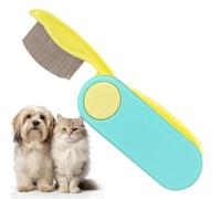 Spelacchiatoio per Cani Doppio Lato Compatto Delicato | Pettine Antipulci per Gatti Per Cuccioli Cani Grandi Piccoli, Da Giardino Passeggiate Casa Interni
