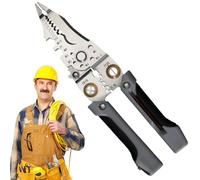 Spelafili con funzione di crimpatura, strumento di crimpatura compatto pieghevole di precisione per lavori di costruzione, progetti di bricolage, manutenzione del motore