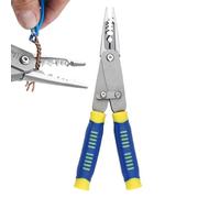 Spelafili Elettrici - Pinza per Elettricisti - Attrezzatura Elettricista Multifunzione Ripiegabile per Lavori Crimpatura Riparazioni Taglio di Precisione