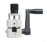 Spelafili manuale con manovella per cavi in rame e alluminio, regolabile da 2 mm a 20 mm, compatibile con trapano, strumento di sbucciatura argento (plastica)