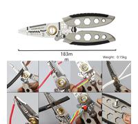 Spelafili multiuso da 7 pollici-strumento professionale regalo elettricista pinza Crimpe per spelafili tagliacavi utensile manuale