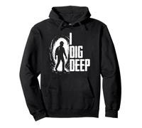 Speleologia Esploratore di Grotte I Dig Deep Felpa con Cappuccio