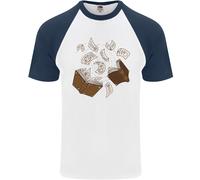 Spell Book Magic Magician T-Shirt Baseball Uomo Fruit of the Loom Cotone 610260