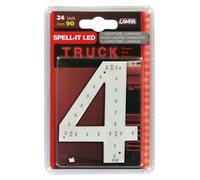 Spell-It Led, 90 mm, 24V Rosso 4 Led SMD di ultima generazione. Alta NUMERO