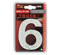 Spell-It Led, 90 mm, 24V Rosso 6 Led SMD di ultima generazione. Alta NUMERO