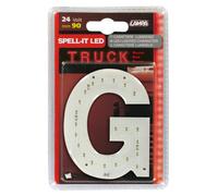 Spell-It Led, 90 mm, 24V Rosso G Led SMD di ultima generazione. Alta LETTERA