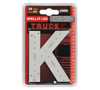 Spell-It Led, 90 mm, 24V Rosso K Led SMD di ultima generazione. Alta LETTERA