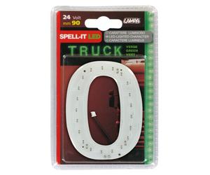 Spell-It Led, 90 mm, 24V Verde 0 Led SMD di ultima generazione. Alta NUMERO