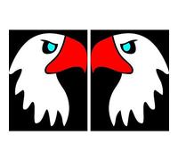 Spell-It Led coppia emblemi, 24V - Aquila