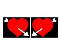 Spell-It Led coppia emblemi, 24V - Cuore