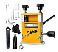 Spellacavi Elettrici per Cavo da 3-17 mm, Macchina Spelacavi Manuale con 6 Canali e 5 Lame Pinza Spelafili Elettricista Alimentata a Manovella o Trapano per Cablaggio, Riciclaggio e Smantellamento