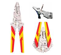 Spellacavi Elettrici Spelafili Elettricista Pinza Crimpatrice Pinza Universale Tipo Forte Cromata Pinza Universale Spelacavi Pinza Spelafili Elettricista Spelafili Elettricista Giallo (Rouge)