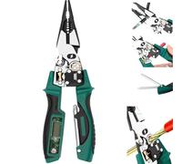 Spellafili 8 in 1 con tester di tensione, spelafili, tagliacavi, macchina Strippe R, cacciaviti incorporati, visualizzazione della tensione