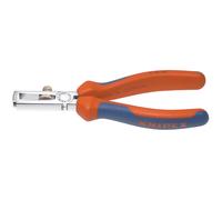 Knipex Pinza spelacavi con molla di apertura universale cromata, rivestiti in materiale bicomponente 160 mm 11 05 160