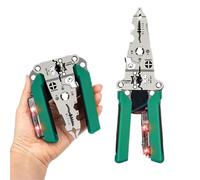 Spellafili multifunzionale con penna di prova elettrica, pinza crimpatrice pieghevole for cavi, pinza elettrica pieghevole for il taglio(A2)