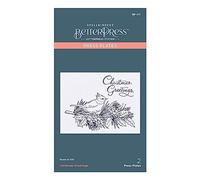Spellbinders BetterPress Letterpress System Press Plate-Chirstmas Greetings