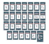 Spellbinders BetterPress-Set di Lettere dell'alfabeto Floreale per Ogni Premere Plate & Die, in Metallo, One