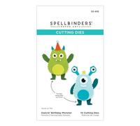 Spellbinders Dancin Etched Dies from The Monster Birthday Collection, metallo, ONE