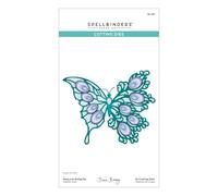 Spellbinders Dawn Bibby S6-238 - Fustelle con pavone e farfalla incisa dalla collezione Paradise di Dawn Bibby