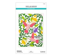 Spellbinders Delicati colibrì floreali di Bibi Cameron incisi Dies, metallo