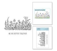 SPELLBINDERS Francobolli Fiori, Acrilico, Transperant