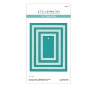 Spellbinders Fustella incisa da Happy Hour-Perfect Touch Rettangoli ed etichetta, una
