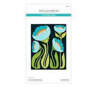 Spellbinders Fustelle con anemoni incisi dalla collezione Fresh Picked, metallo, ONE