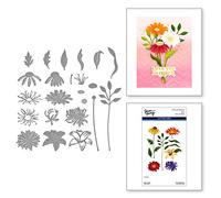 Spellbinders Fustelle incise a Forma di steli Floreali dalla Collezione di fotosintesi di Simon Hurley, in Metallo, ONE