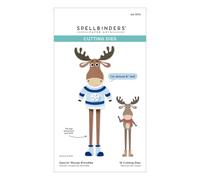 Spellbinders Fustelle incise, motivo: Amici di Natale, Dancin' Moose Klondike, uno