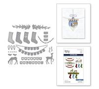 Spellbinders Fustelle per decorazioni a mantello della collezione Timeless Trees di Simon Hurley