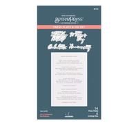 Spellbinders Let's Celebrate Sentiments - Placca in metallo